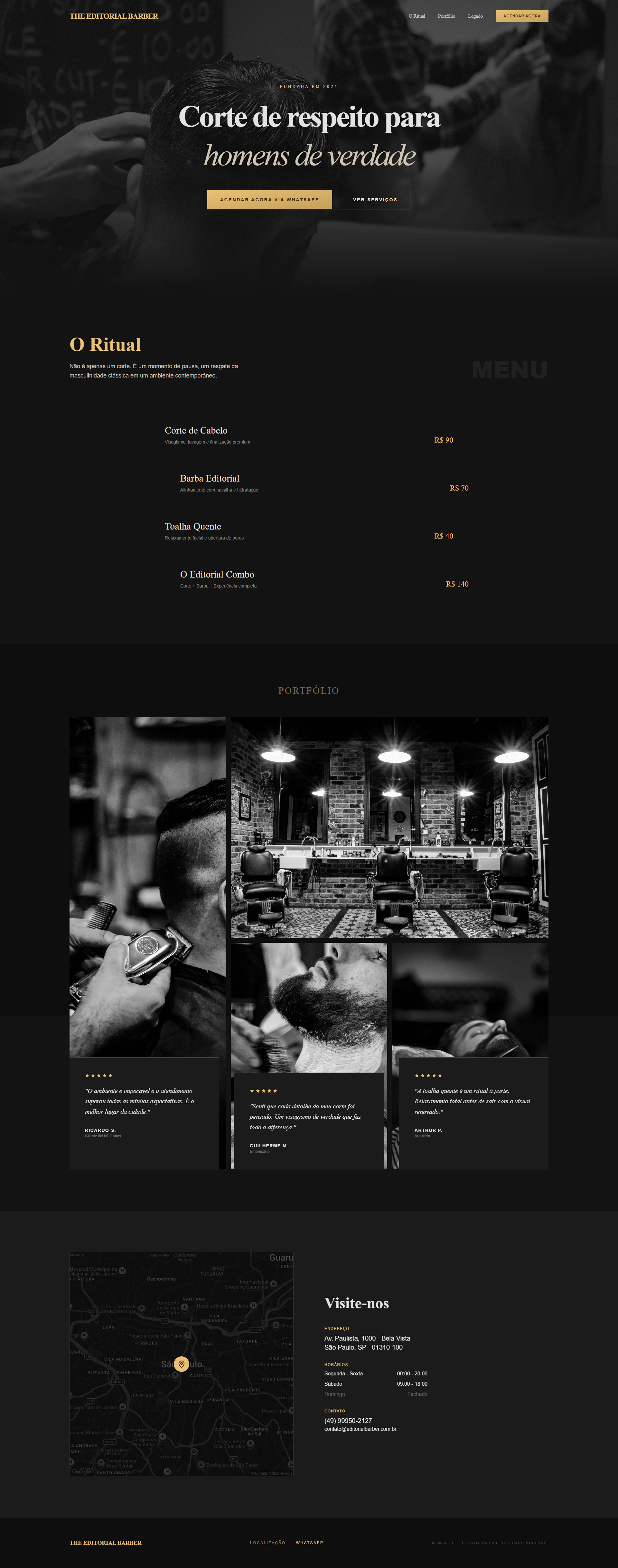Site para barbearia